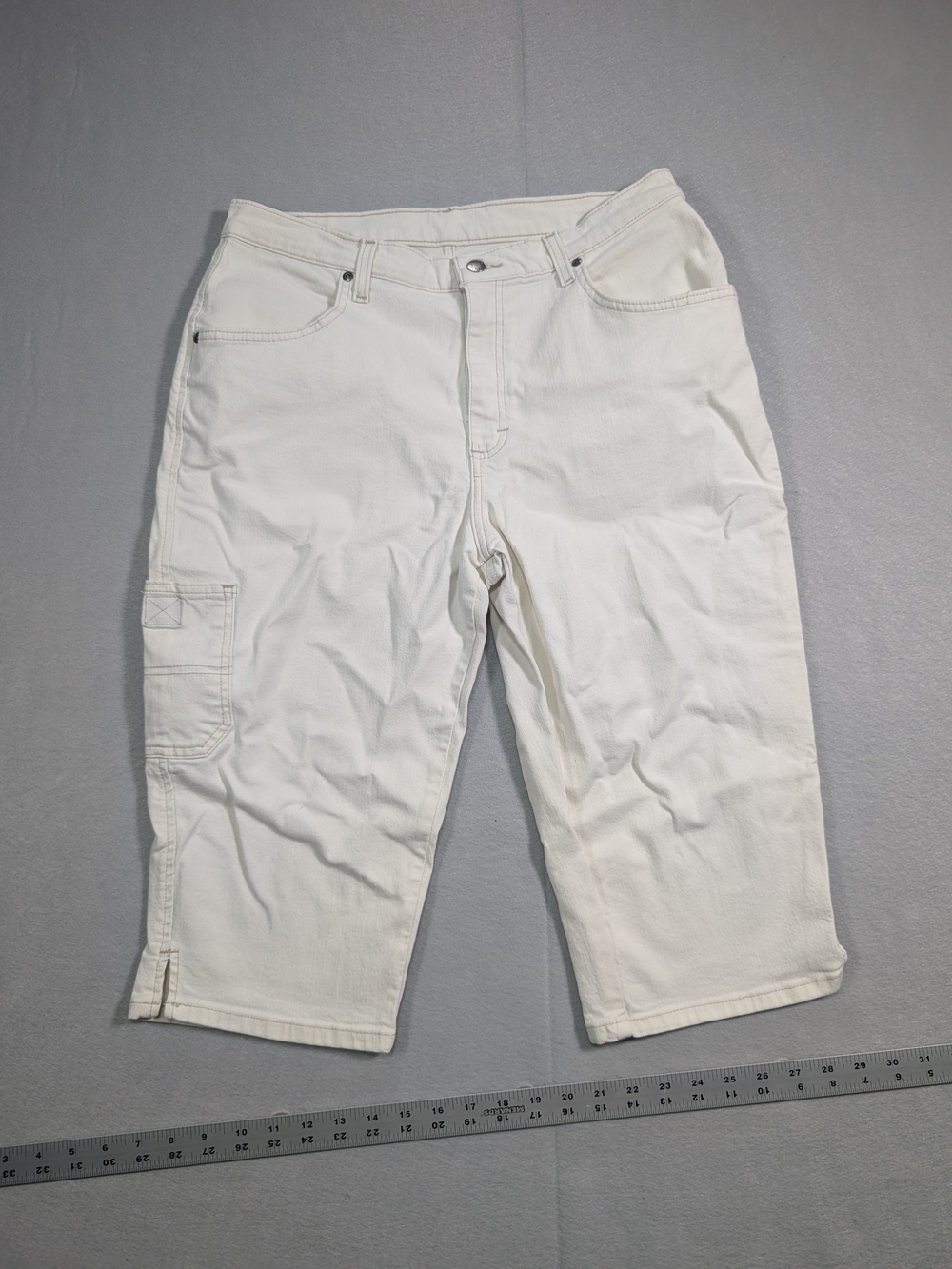 Riveted by Lee Capri High-Waisted Jeans Woman's 10 M Ivory #86